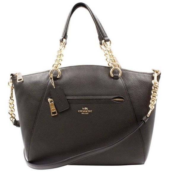 Coach Handbags - Coach Chestnut Leather Chain Prairie Satchel 59501